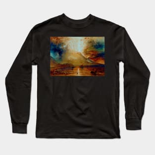 Joseph Mallord William turner vesuvius in eruption Long Sleeve T-Shirt